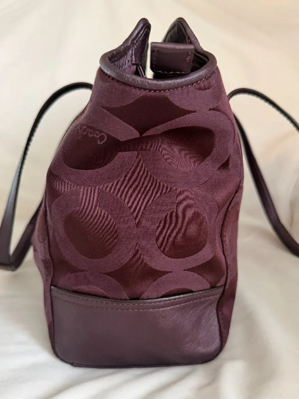 Coach Taylor Op Art Alexis Eggplant Purple Women's Bag G1369-F25501
